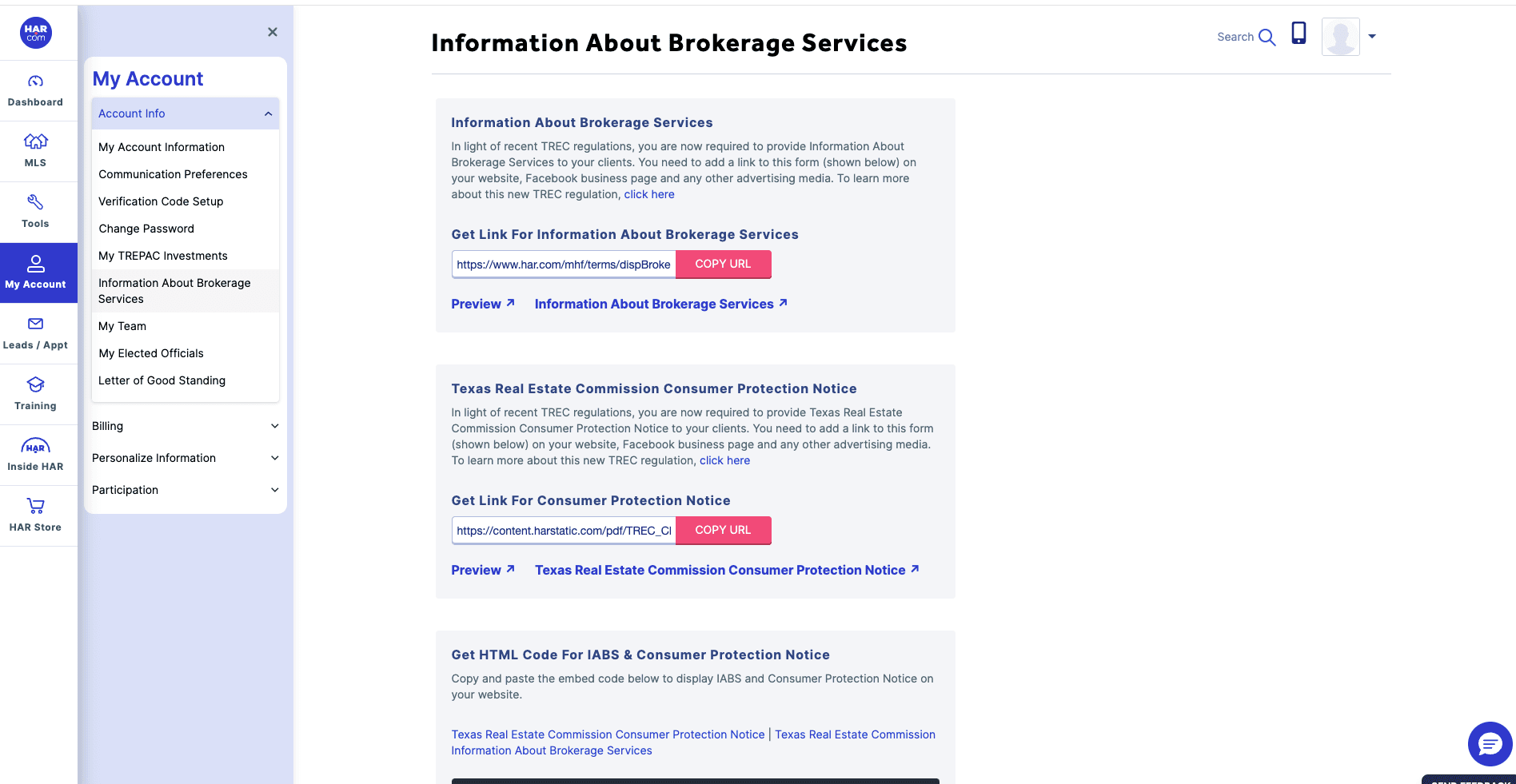 Steps to Get Your TREC Links from HAR