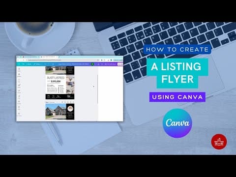How to Edit Our White & Black Listing Template in Canva
